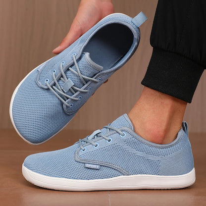 Pantofi fără toc pentru femei, din plasă moale, potriviți pentru călătorii, cu talpă lată, ușori, cu susținere, pantofi sport pentru fitness și timp liber pentru bărbați