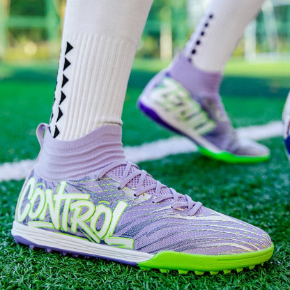 Chaussures de football originales pour hommes, baskets de sport décontractées pour enfants, chaussures de terrain en herbe unisexe pour garçons