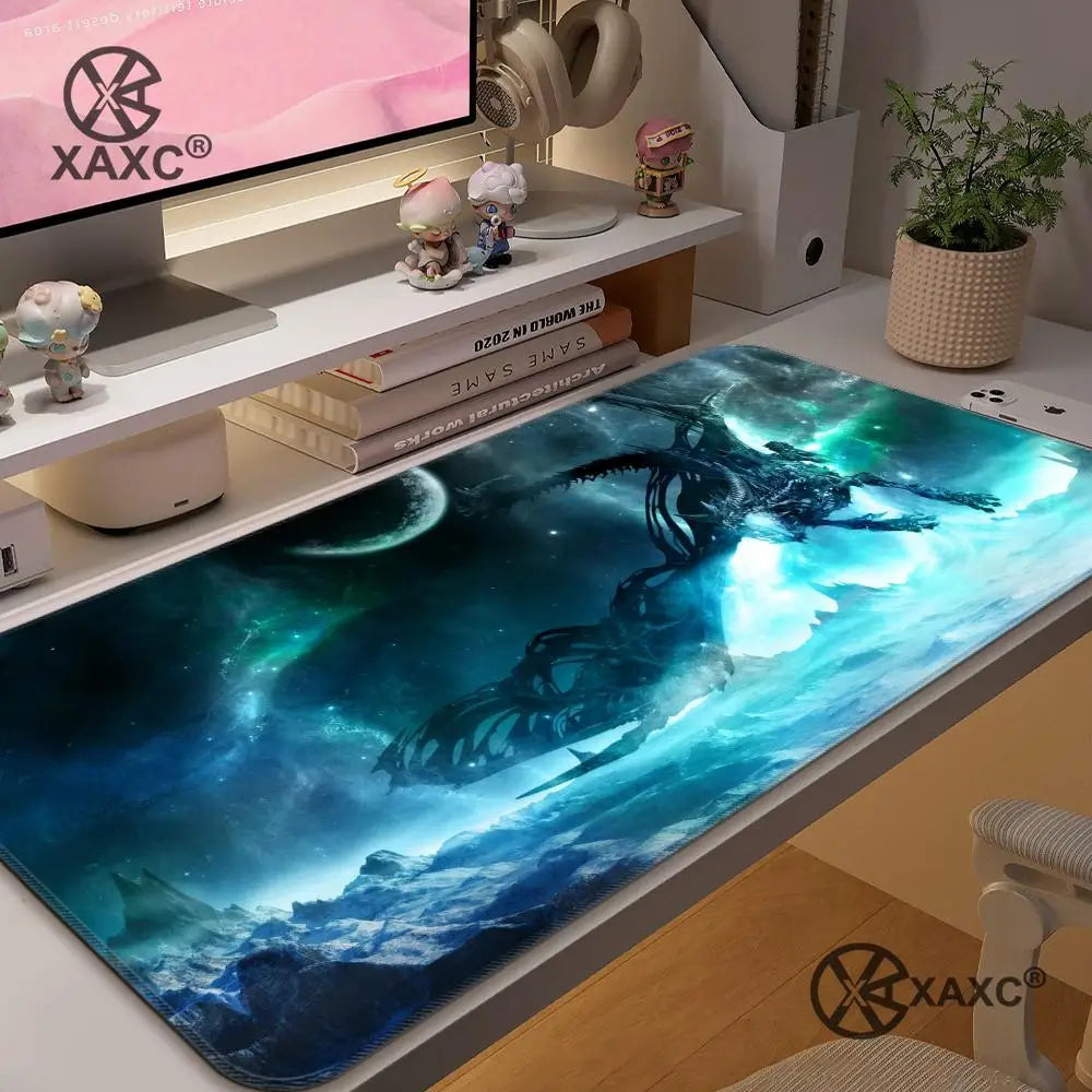 Podkładka pod mysz Lich King World Of Warcraft XAXC, duża podkładka na biurko pod klawiaturę i mysz, antypoślizgowa gumowa podkładka gamingowa pod mysz, mata pod mysz do laptopa
