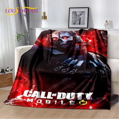 COD 3D, manta suave de felpa para gamers de Call of Duty, manta de franela para sala de estar, dormitorio, camas, sofá y oficina