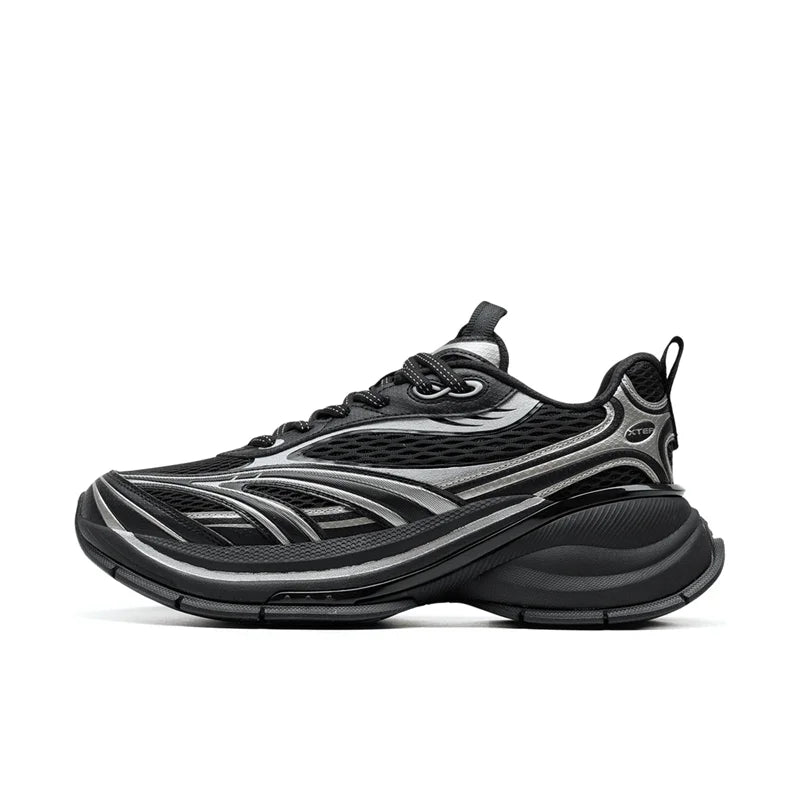 Xtep Basque 3 Men's Sneakers, Retro Fashion, Breathable Luxury Height-Increasing Sports Shoes, Spring 2026, Model 874219320001
