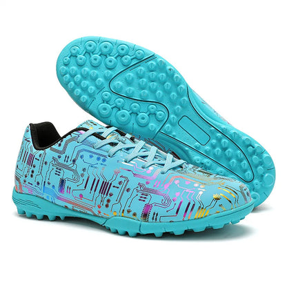 Men's Football Shoes Association Quick Five Up Football Studs, Anti-slip Professional Ultralight Training Football Boots for Turf