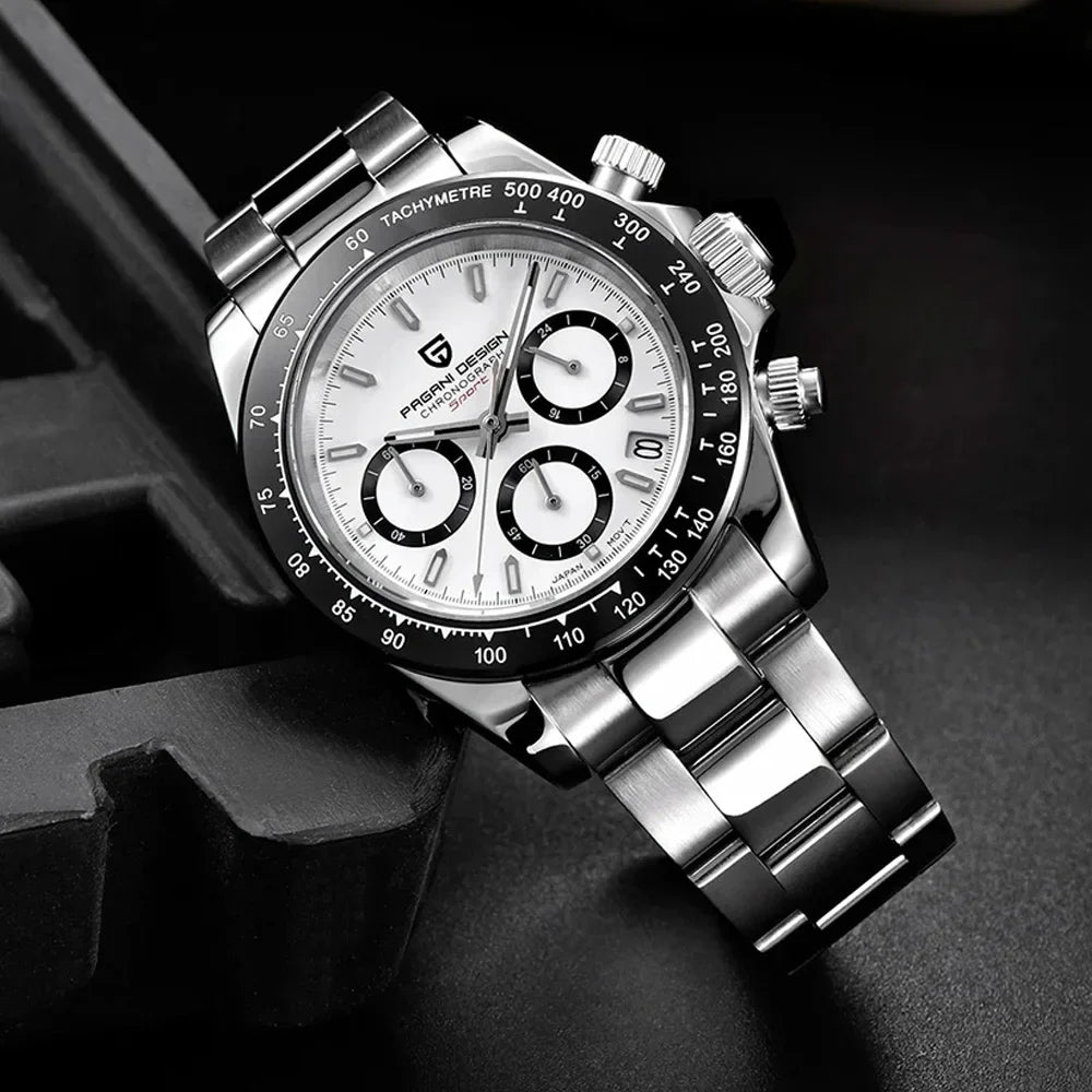 Neue PAGANI DESIGN PD1644 Luxus-Quarzuhr für Herren mit automatischem Datum, sportliche Armbanduhr, 100m wasserdicht, Chronograph, Herrengeschenk
