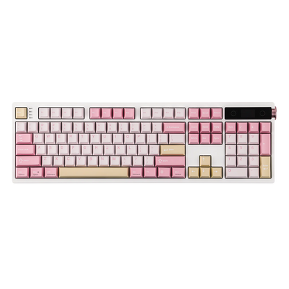 EPOMAKER TH108 PRO 100% Full-Sized Gasket-Mounted Wired/BT/2.4Ghz Wireless Mechanical Keyboard with Screen & Knob RGB Backlight