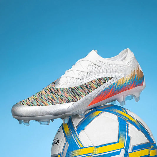 New Men's Football Boots Soccer Match Training Shoes Non-Slip Cleats Long Spikes FG Ultralight Outdoor Drop Shipping
