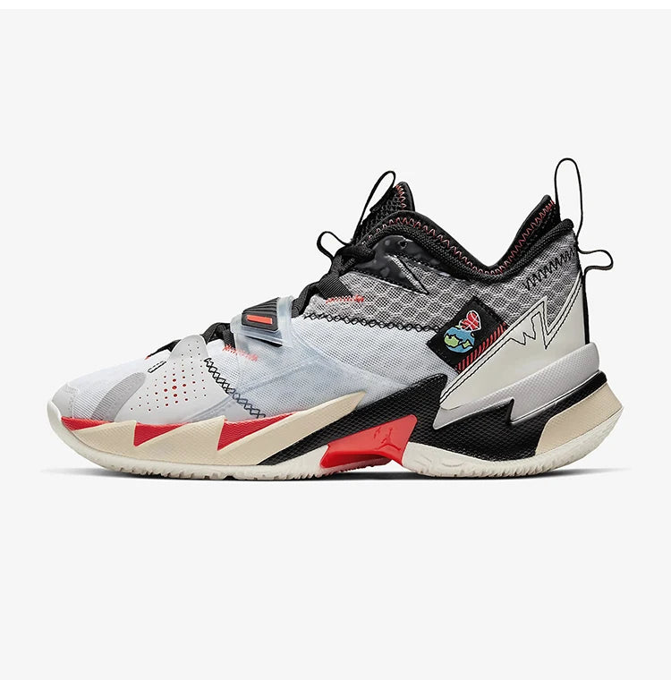 Nike originalni moški košarkarski čevlji JORDAN s srednjim zgornjim delom, oblazinjeni in trpežni, CD3002-101