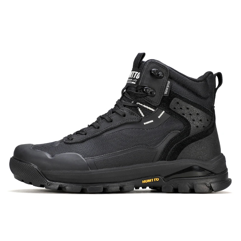 HUMTTO Hiking Shoes Men's Waterproof Hunting Boots Tactical Desert Combat Ankle Trekking Boots Male Women Warm Leather Sneakers