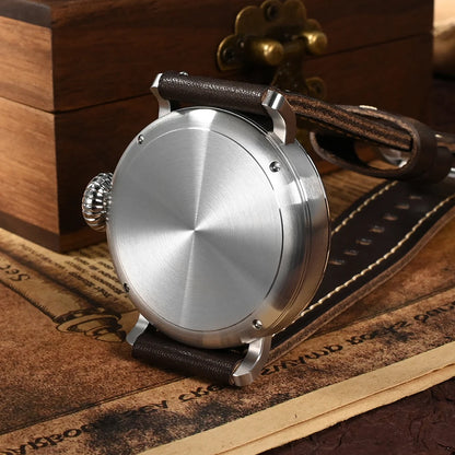 San Martin Fashion Men's Watch 40mm Pilot Automatic Mechanical YN55 PT5000 SW200 Stainless Steel Luminous Waterproof 100m