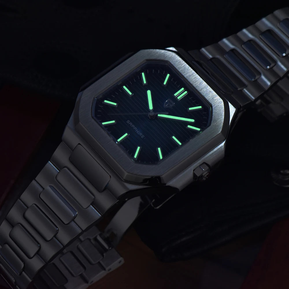 Nuovo orologio di lusso quadrato PAGANI DESIGN 2026 da uomo al quarzo, vetro zaffiro AR, movimento giapponese, luminoso, in acciaio 316L all steel