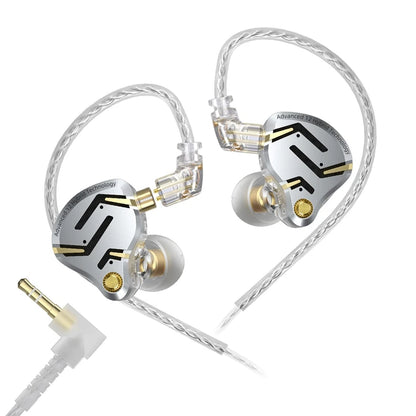 Auriculares IEM Híbridos KZ ZS12 PRO 2 – Auriculares Gaming HiFi com Fio, Graves Potentes e Drivers Superlineares