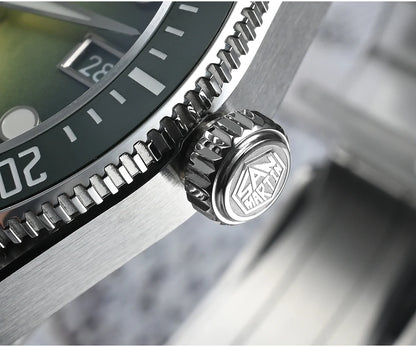 San Martin 37.5mm 40mm Men Diver Watch Miyota 9015 Enamel Dial Luxury Automatic Mechanical Wristwatch Waterproof 200m SN0148