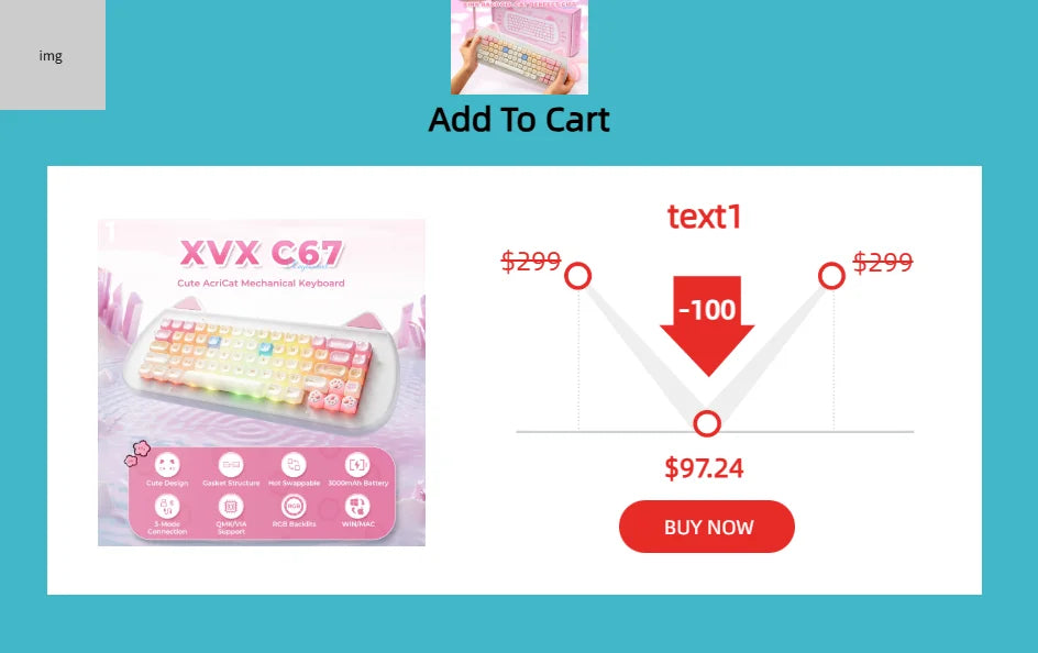 XVX 148 Keys Cat Theme Keycaps MAO Profile Key Cap Korean Glossy Cute Keycap for Keyboard 61 64 68 78 87 96 98 104 108