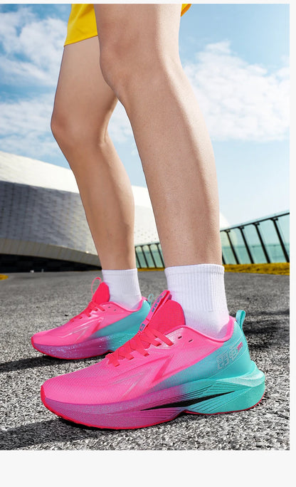 Marathon Men Running Shoes Sports Speciality Breathable Lightweight Women's Athletic Nonskid Carbon Board Comfortable Sneakers