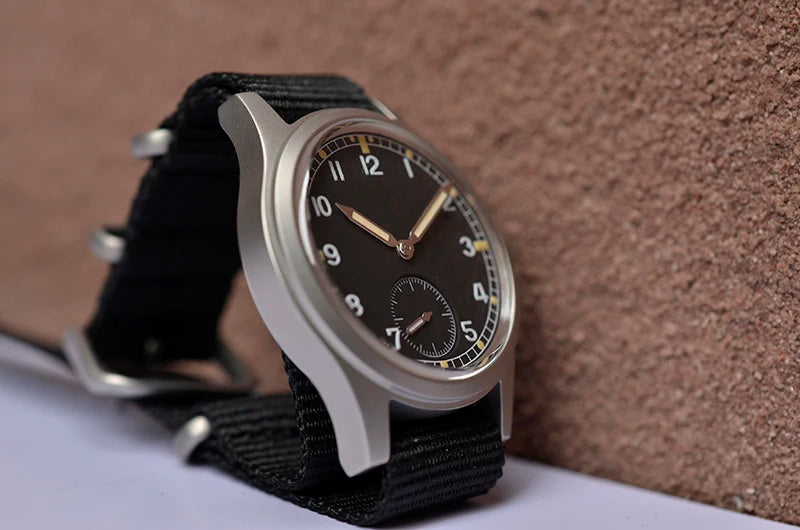 Baltany Dirty Dozen Watch Men's S2019 Military Vintage Wristwatch Small Seconds Hand VD78 Quartz Luminous 100M Waterproof Field Watch