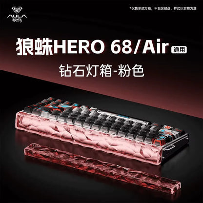 Novo AULA HERO 68HE/ULTRA — Kits de autocolantes, teclado gaming com interruptores magnéticos e acessórios para teclado mecânico com fios personalizado para e-sports