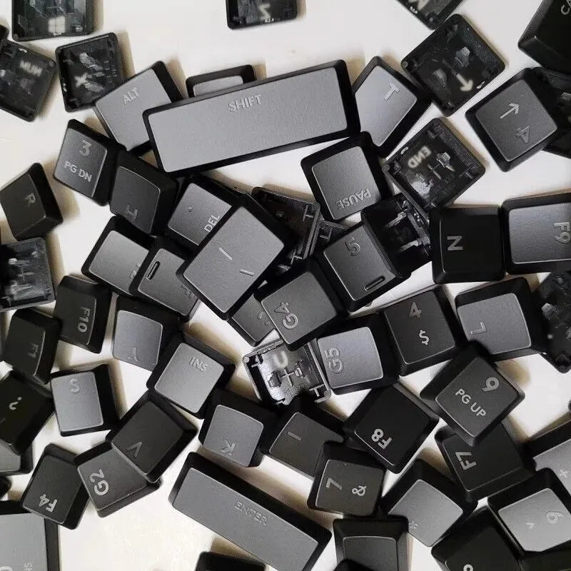 Tecla texturada antiderrapante transparente retroiluminada G915 913 TKL G815 G813, compatível com teclado mecânico Logitech