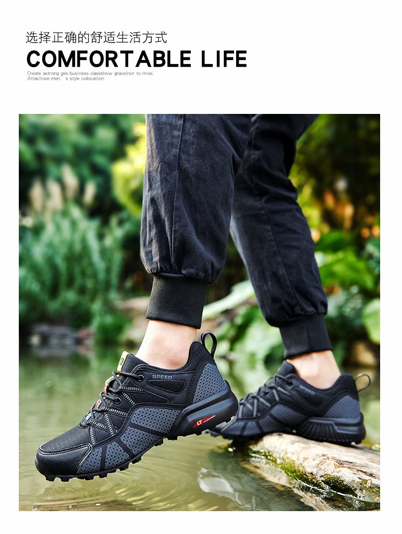 2025 Hiking Shoes for Men Non-slip Wear-resistant Comfortable Outdoor Hiking Sports Shoes Outdoor Running Shoes Walking Sports Shoes