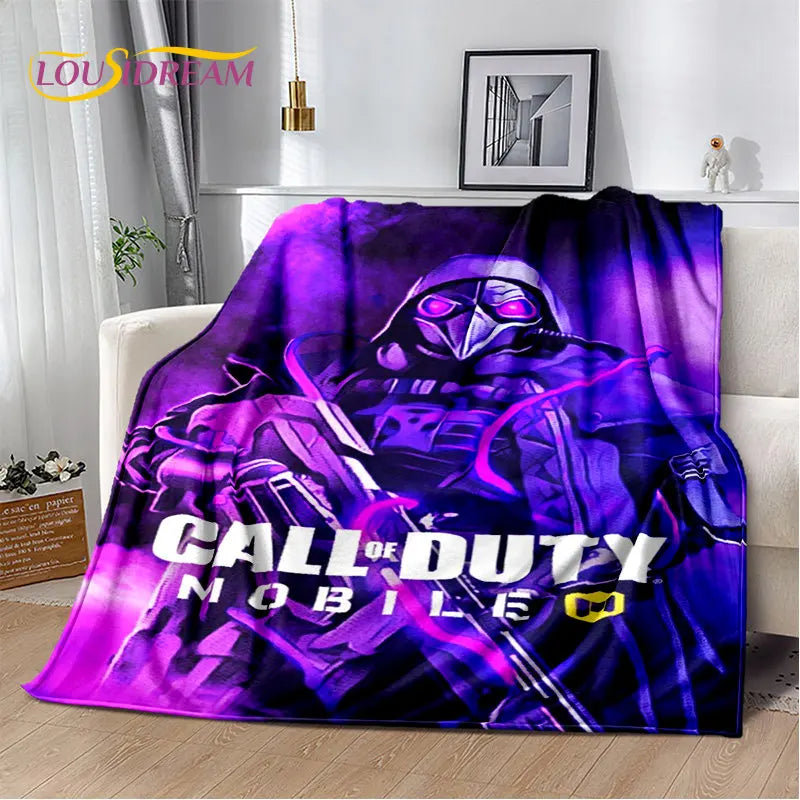 COD 3D, manta suave de felpa para gamers de Call of Duty, manta de franela para sala de estar, dormitorio, camas, sofá y oficina