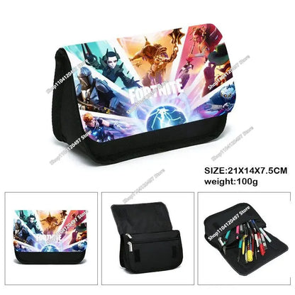3pcs/set Fortnite Game Backpack Anime Cartoon Large Capacity Student School Bags Pencil Bag Kawaii Lunch Bag Birthday Gifts