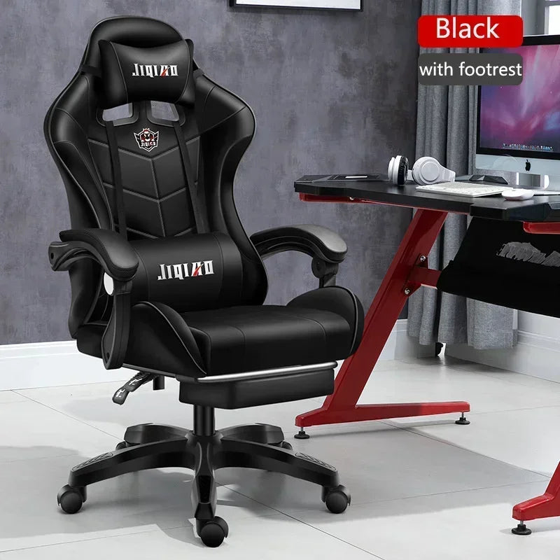 Ergonomic swivel chair Massage Recliner gamer chairs High quality gaming chair RGB light office chair gamer computer