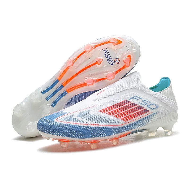 Men's Soccer Shoes Training Football Boots Indoor Sneakers TF Long Spikes Match Futsal Ultralight Breathable Cleats Drop Shipping