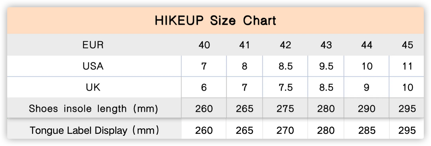 HIKEUP High-Top Men Hiking Boot Winter Outdoor Shoes Lace-Up Non-slip Outdoor Sports Casual Trekking Boots Man Waterproof Suede