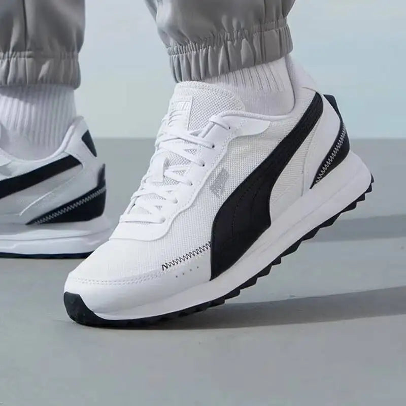 Nouvelles baskets unisexes PUMA Road Rider 2026 avec ensemble de chaussettes, chaussures décontractées confortables et amortissantes, blanc noir 397432-05/947630-04