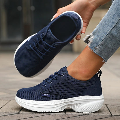 Zapatillas de running para mujer: transpirables, cómodas, para actividades al aire libre y acampada; zapatillas minimalistas con horma ancha y suela blanda, tipo tenis.
