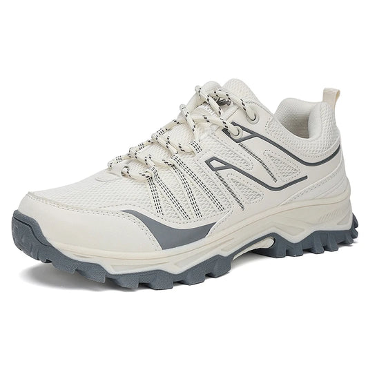 New Large Outdoor Mountaineering Shoes Men Spring and Autumn Mesh Breathable Sneakers Outdoor Travel Hiking Non-Slip Shoes
