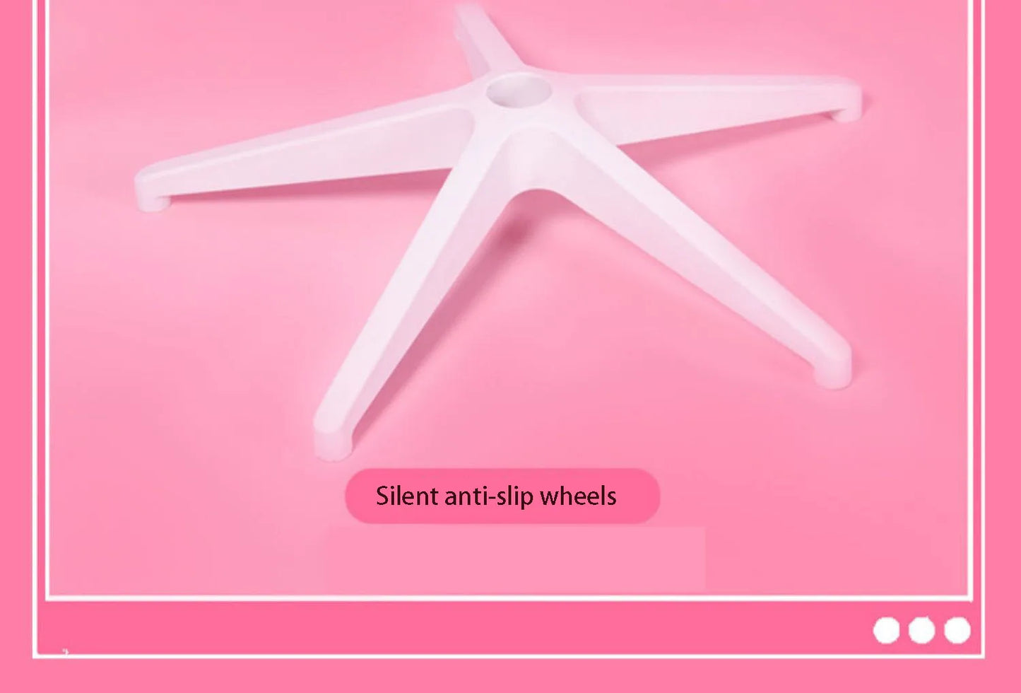 Pink Cartoon Electric Sound Gaming Chair, Rotating Office Chair with Adjustable Height, Latex Cushion, 360° Swivel Computer Chair for Home & Study