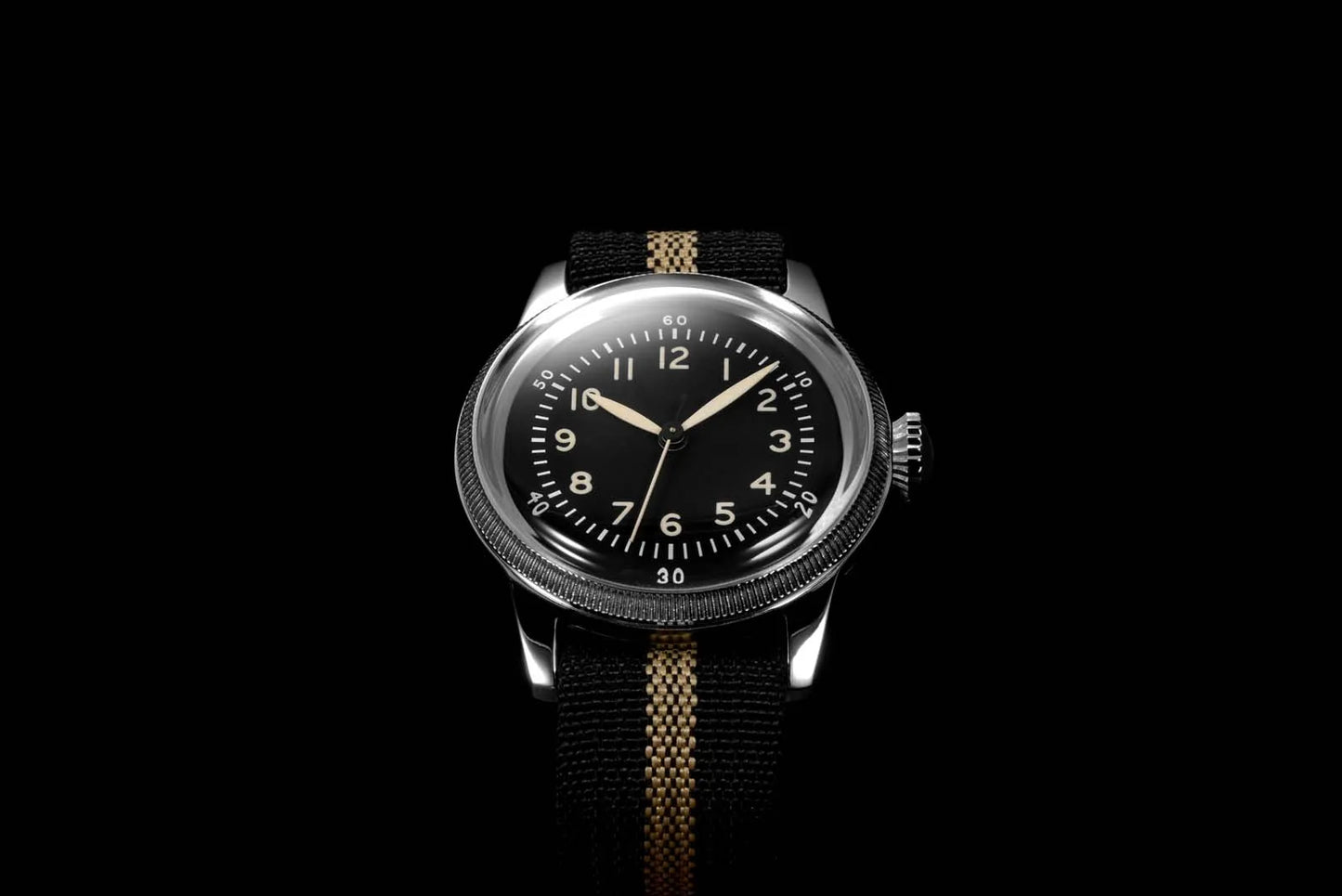 RDUNAE RA05 Vintage Military Watch 2035 Movement Quartz K1 Mineral Glass Crystal Stainless Steel Luminous Waterproof Men's Watches