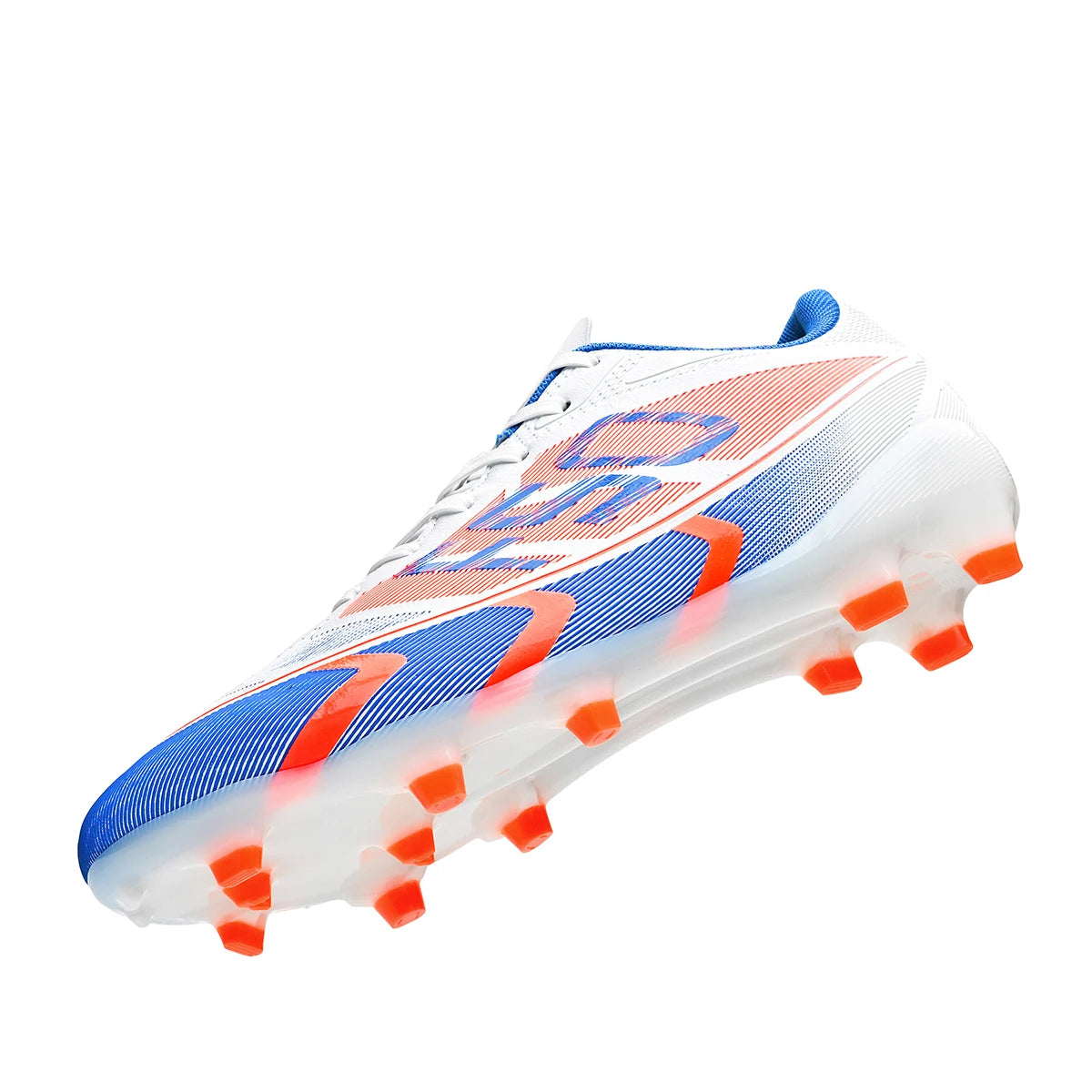 Chaussures de football pour hommes, modèle AG FG, semelle absorbant les chocs, tige en polyuréthane confortable, crampons pour les compétitions et l’entraînement quotidien.