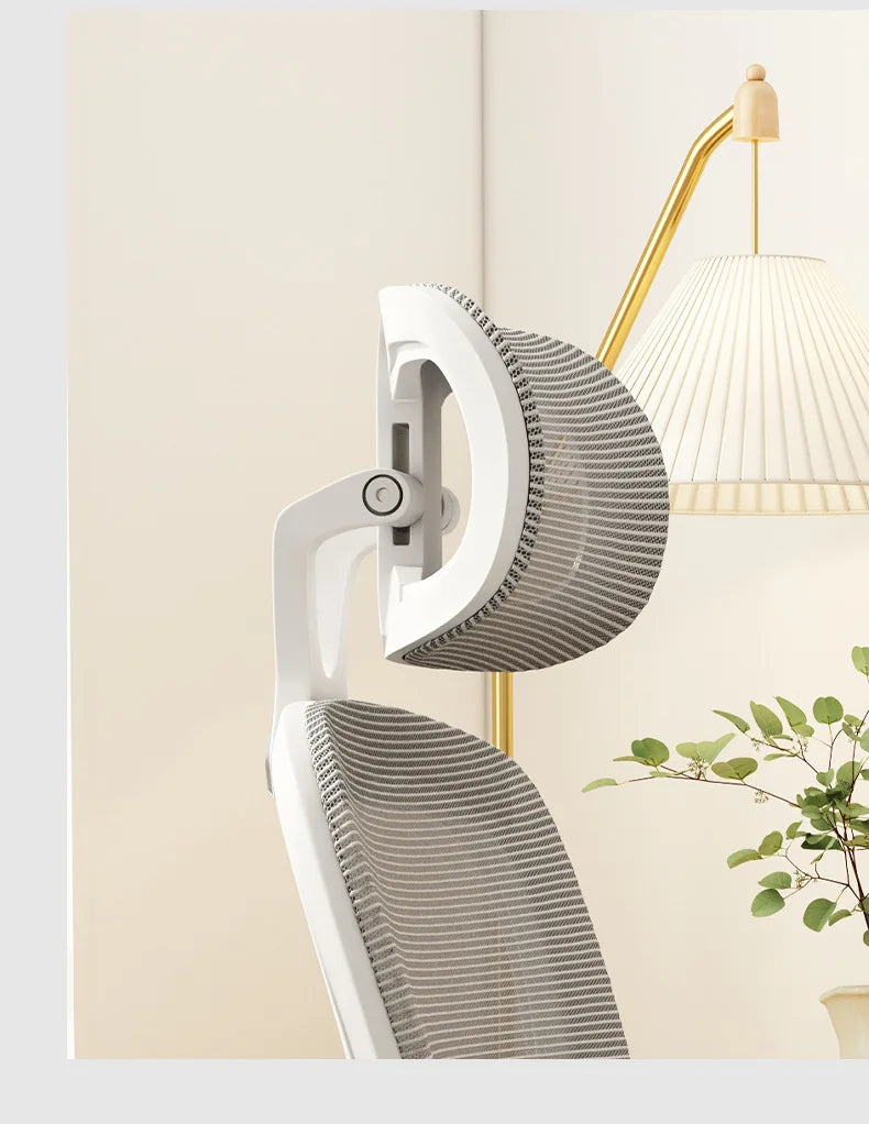 Chaise ergonomique pour ordinateur, protection lombaire, dossier respirant, chaise relevable, pour la maison et le bureau, idéale pour les postures assises prolongées.