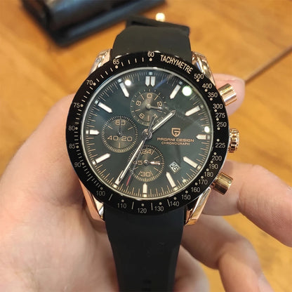 PAGANI DESIGN 45MM 2026 Men Quartz Watches 30M Waterproof Luxury Business Stainless Steel Relogio Masculino 5140