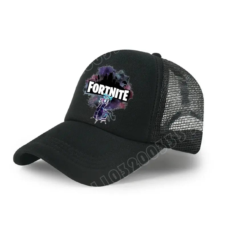 Fortnite Baseball Cap Cartoon Game Printed Hat Kids Summer Breathable Mesh Hat Adjustable Peaked Cap Children’s Birthday Gift