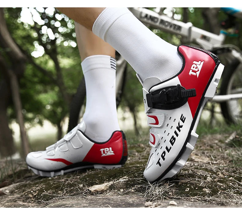 New Men's and Women's Bicycle Shoes,Outdoor Cycling Shoes,Three Functional Soles,Professional Training Shoes