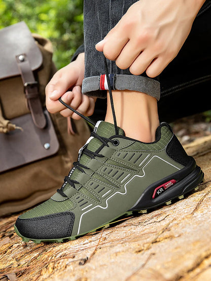 Men's Hiking Shoes Waterproof All-Terrain Outdoor Sneakers Non-Slip for Trekking Camping Tactical Training Outdoor Cycling