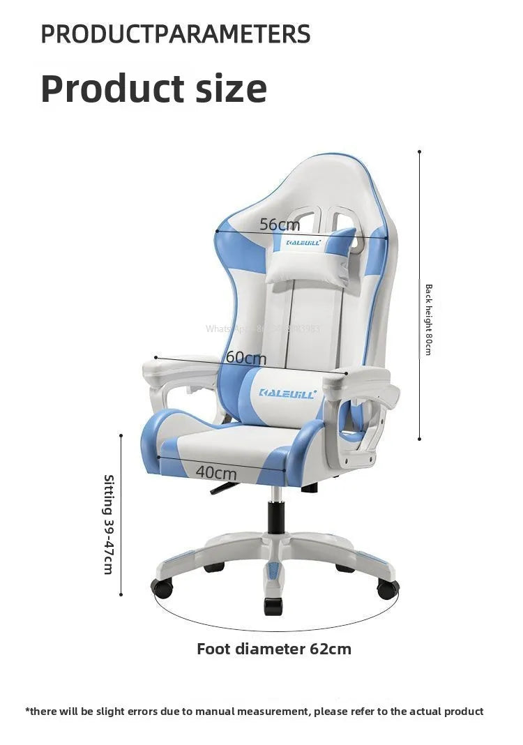 Ergonomic Gaming Chair Racing Style Computer Chair with Adjustable Armrests, Reclining Office Chair, E-Sports Chair for Home & Office