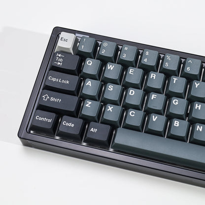 KBDiy 174 Tasten/Set PBT GMK Apollo Tastenkappen, Double-Shot, minimalistisches ISO-Cherry-Profil, für mechanische Gaming-Tastaturen, Tastenkappen für MX
