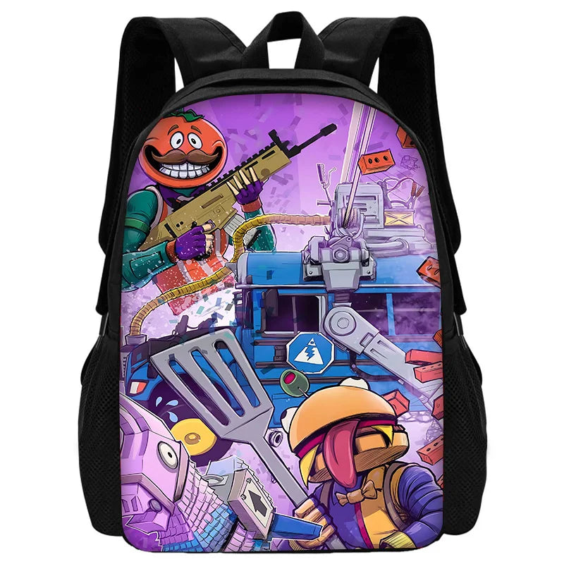 Hot Game Shooting Fortnite Child School Backpack with Shoulder Bag and Pencil Bags, School Bags for Boys and Girls, Best Gift