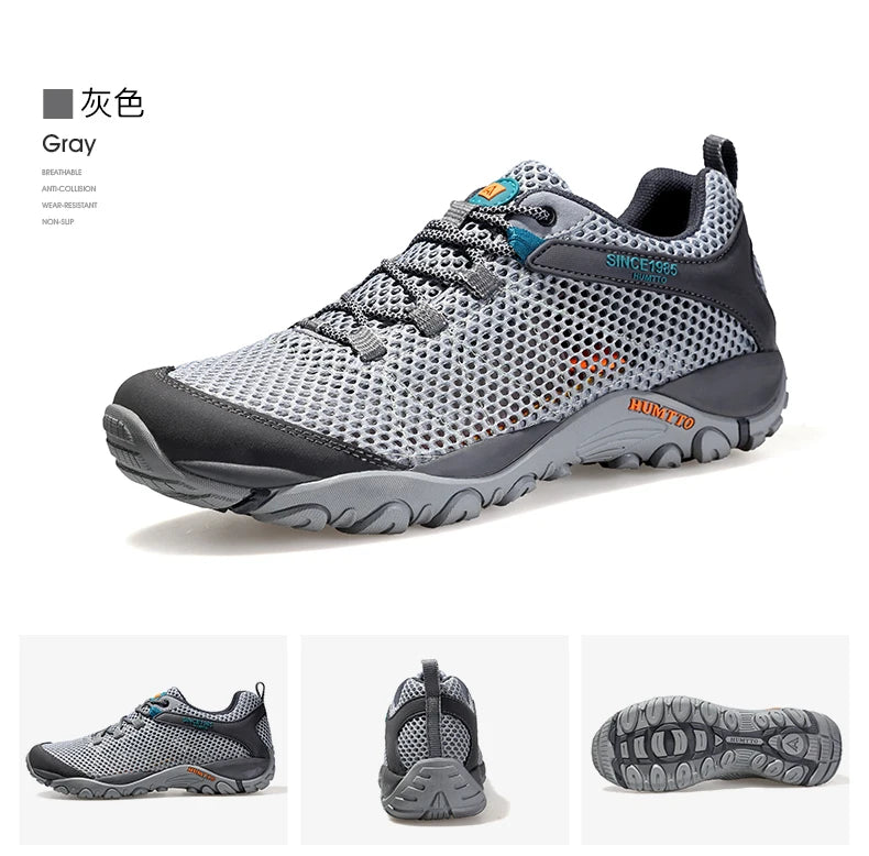 HUMTTO Scarpe da trekking da uomo traspiranti per sport all'aria aperta, scarpe da arrampicata, scarpe da caccia da donna, scarpe da trekking, sneakers, stivaletti, scarpe tattiche