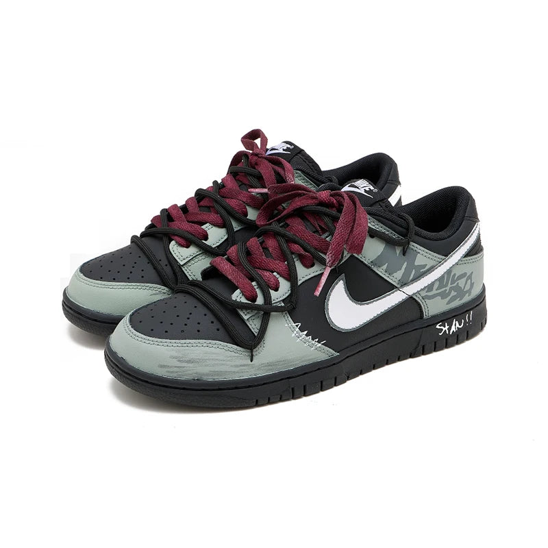 Individuell gestaltete Sneaker Nike Dunk Night Walker SAML Retro Urban Casual Low Top stoßdämpfend atmungsaktiv strapazierfähig für Herren