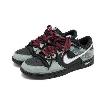 Individuell gestaltete Sneaker Nike Dunk Night Walker SAML Retro Urban Casual Low Top stoßdämpfend atmungsaktiv strapazierfähig für Herren