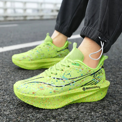 Tekaski čevlji Carbon Board Marathon Cushion za moške, športni, zračni, lahki, za ženske, udobni, športni, protizdrsni superge
