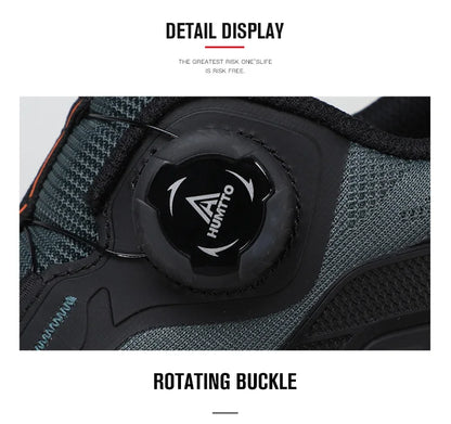 HUMTTO Men's Breathable Hiking Sneakers Non-slip Casual Running Shoes Outdoor Climbing Sneakers Designer Trekking Boots