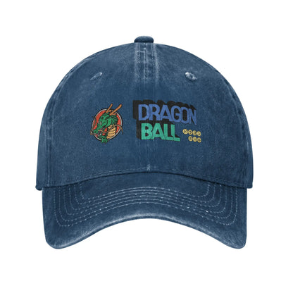 Dragon Ball Shenron Logo Baseball Caps Unisex Distressed Denim Snapback Cap Goku Kakarot Manga Outdoor Adjustable Fit Caps Hat, Produit gaming premium Fraquane