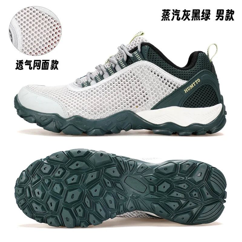 HUMTTO Scarpe da trekking da uomo traspiranti per sport all'aria aperta, scarpe da arrampicata, scarpe da caccia da donna, scarpe da trekking, sneakers, stivaletti, scarpe tattiche