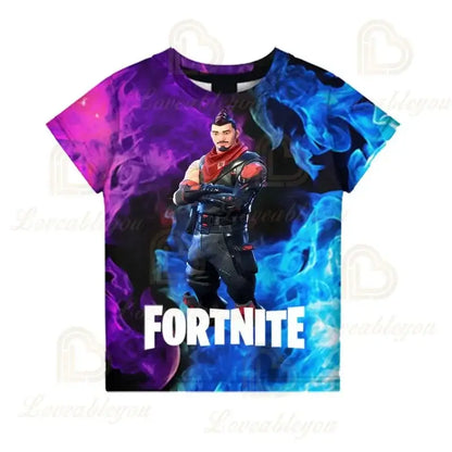Fortnite Victory Game 3D T-shirt Baby Clothing Harajuku T-shirt Children Cute Kids Battle Royale Hero Tops Boys Girls