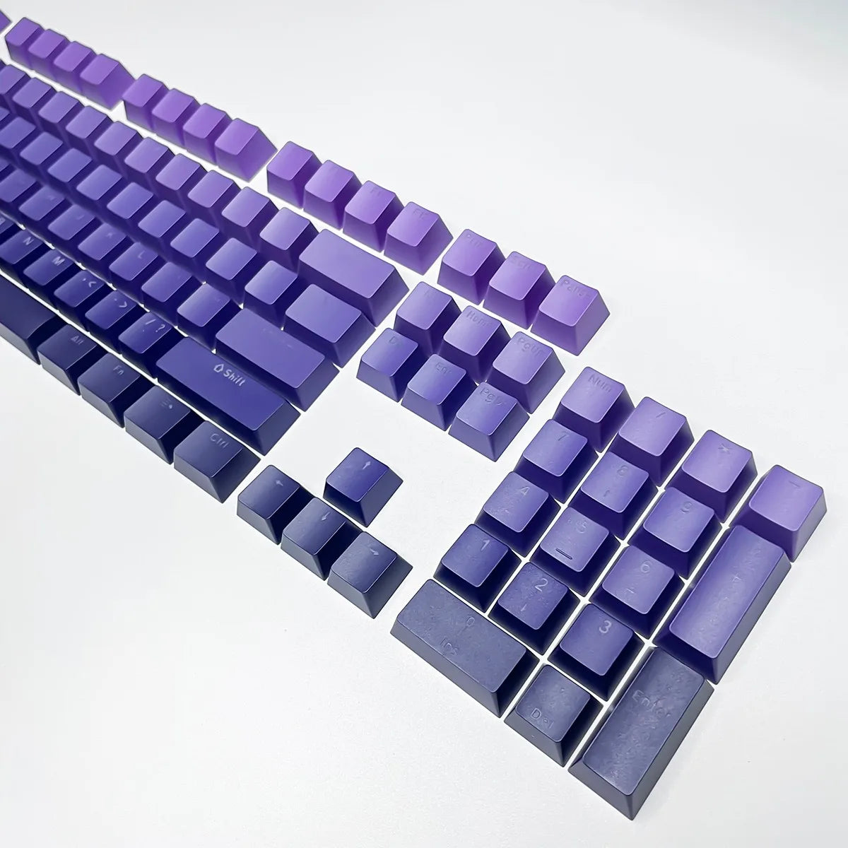 132 Keys OEM Profile Gradient backlit RGB Keycaps For Cherry MX Switch Mechanical Gamer Keyboard PBT Keycap ISO Layout Key caps