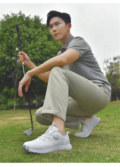 Vodoodporni golfski čevlji Unisex Zunanji protizdrsni golfski superge Moški Luksuzna udobna obutev za golfiste Ženski čevlji za hojo